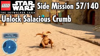 Salacious B. Crummy at jokes - Side Mission 57/140 Unlock Salacious Crumb. LEGO Star Wars: TSS