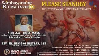 Holy Mass at Diocesan Shrine for Friday, March 19, 2021 (6:30am)