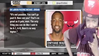 NOW I'M MAD!!! Dwayne Wade: "Lebron James Can't Surpass MJ" REACTION & RANT