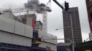 Crane accident! Падение крана! (www.vertikalnet.ru)
