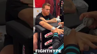 Canelo WRAPS HANDS to KNOCK OUT Jaime Munguia MOMENTS BEFORE WAR