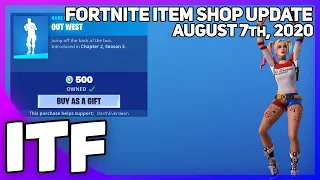 Fortnite Item Shop *NEW* OUT WEST EMOTE! [August 7th, 2020] (Fortnite Battle Royale)