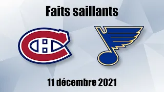 Canadiens vs Blues - Faits saillants - 11 déc. 2021