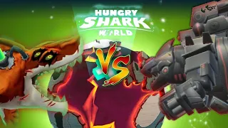 Evil MechaSharkjira VS MELTDOWN Shark