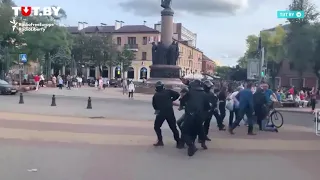 Belarusian Police Fire Into Air As Protesters Arrested In City Of Brest