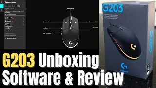 Logitech G203 Unboxing, Software, and Quick Review - Cheap Lightsync RGB Programmable Gaming Mouse