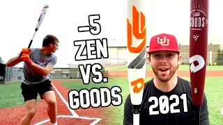 2021 THE GOODS vs CF ZEN USSSA -5 Showdown  |  Alloy vs. Composite USSSA Baseball Bat Reviews