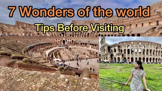 World Famous Colosseum Tour In Rome, Italy 🇮🇹 | 7 wonders of the world |Roman history |Europe Tour🇪🇺