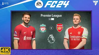FC 24 - Arsenal Vs Liverpool - Premier League 23/24 | PS5™ [4K60]