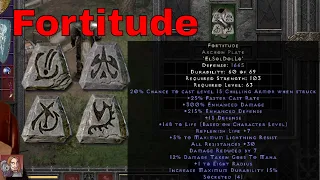 Diablo II Resurrected Rune Words - Fortitude (El Sol Dol Lo)