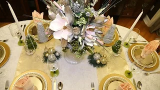 DIY | Dollar Tree Holiday Centerpiece and Tablescape