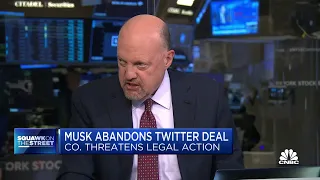 Jim Cramer weighs in on Elon Musk's effort to abandon Twitter deal