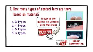 Contact Lens Materials - (Learn By MCQ) Part-1