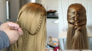 😱🌺MUST TRY THIS: 2 Beautiful Open Hairstyle #hairbraider#youtubeshort