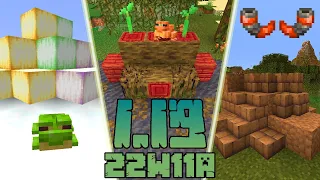 Minecraft 1.19: [Snapshot 22w11a] Co Nowego? Nowe CZERWONE Drewno! Błoto! Żaby! MIEDZIANY Róg!