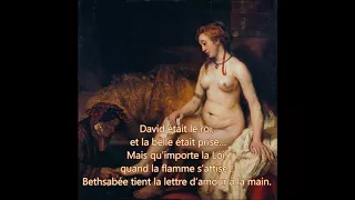 Rembrandt  Bethsabée tenant la lettre de David