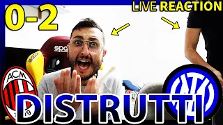 DISTRUTTI‼️ MILAN-INTER 0-2 [LIVE REACTION]