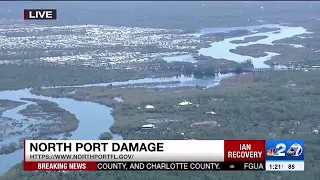 IAN RECOVERY: An aerial look as the extensive flooding that has taken over North Port