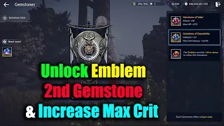 Black Desert Mobile Unlock Emblem 2nd Gemstone & Increase Max Crit