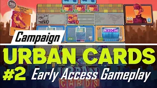 Urban Cards Campaign Gameplay (No Commentary) | Rogue-lite Card Battler #2