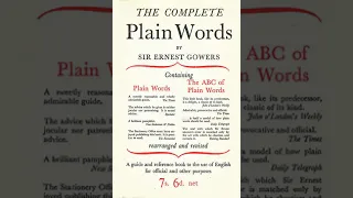 The Complete Plain Words | Wikipedia audio article