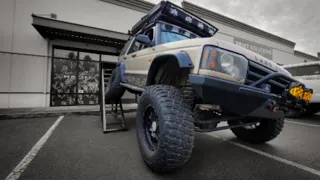 The Ultimate Land Rover Discovery Build Episode 30! Trailing Arm and Air Bag Test!