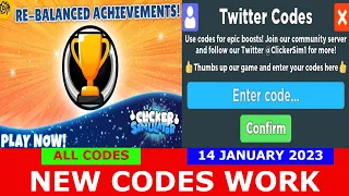 NEW CODES *UPDATE 62* [UPDATE] Clicker Simulator ROBLOX | ALL CODES | January 14, 2023