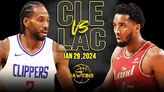 Los Angeles Clippers vs Cleveland Cavaliers Full Game Highlights | January 29, 2024 | FreeDawkins
