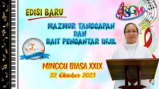 MAZMUR TANGGAPAN 22 OKTOBER 2023. MINGGU BIASA XXIX. EDISI BARU. TAHUN A/1