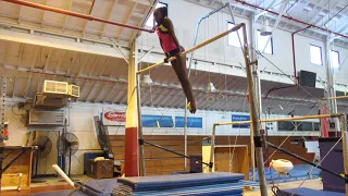 Gymnastics → Pullover on high Bar