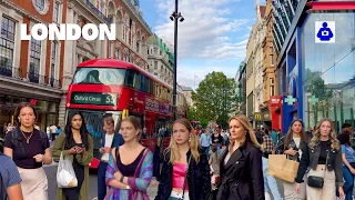 London Summer Walk 🇬🇧 St Christopher's Place, OXFORD STREET to TCR | Central London Walking Tour.