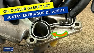 How to replace OIL COOLER GASKET set? | ¿Como instalar las JUNTAS DEL ENFRIADOR DE ACEITE? 👌