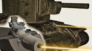 Armor edge | Pz IV vs KV-2 | Armor Penetration Simulation