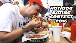 Hot Dog Eating Contest in Prague!!