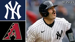New York Yankees vs Arizona Diamondbacks | Game Highlights | 9/25/23