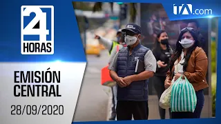 Noticias Ecuador: Noticiero 24 Horas, 28/09/2020 (Emisión Central)