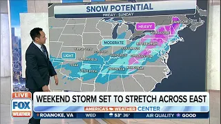 Weekend Winter Storm Set To Stretch Across Much Of The East Coast