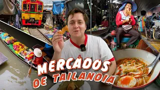 Mercados en Tailandia Y su comida 🍜🇹🇭 comiendo en los mercados de Tailandia!