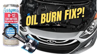 Car Burns Oil🔥, Piston Rings Soak with B-12 (Hyundai Elantra)