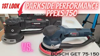 new PARKSIDE PERFORMANCE PPEXS 750A1 Getriebe Exzenterschleifer gear drive VS BOSCH GET 75-150