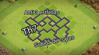 *MEJOR* aldea TH7 para SUBIDA DE COPAS | +Link | Clash of Clans | Movilgaming