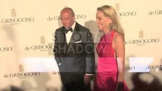 Sharon Stone and Fawaz Gruosi attending the De Grisgono Party in Cannes