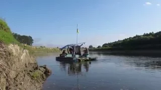 Сплав на плоту по реке Десна 2014 год