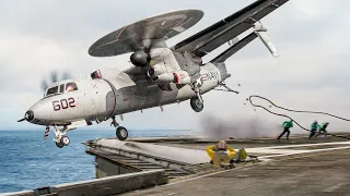 What Happens When US Pilot Fails to Land on Moving Aircraft Carrier at Sea