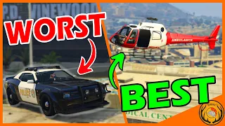 Ranking Every Emergency Service from Worst to Best in GTA 5