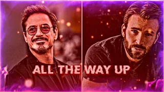 Marvel duo // Iron man x Captain America - edit //  All the way up edit . #trending #marvel