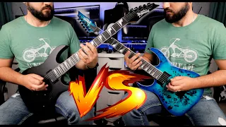 Ibanez GRG 121 VS Ibanez GRGR 221 PA AQB - Guitar Battle #28
