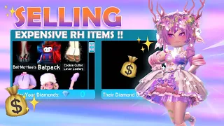 SELLING *EXPENSIVE* ITEMS in *RICH* SERVERS..?!! ROYALE HIGH SUCCESSFUL TRADES..!! #37