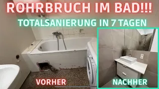 Totalsanierung nach Rohrbruch im Bad!!!