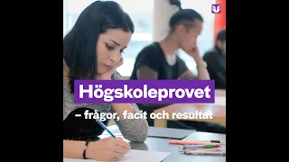 Högskoleprovet- frågor, facit och resultat.